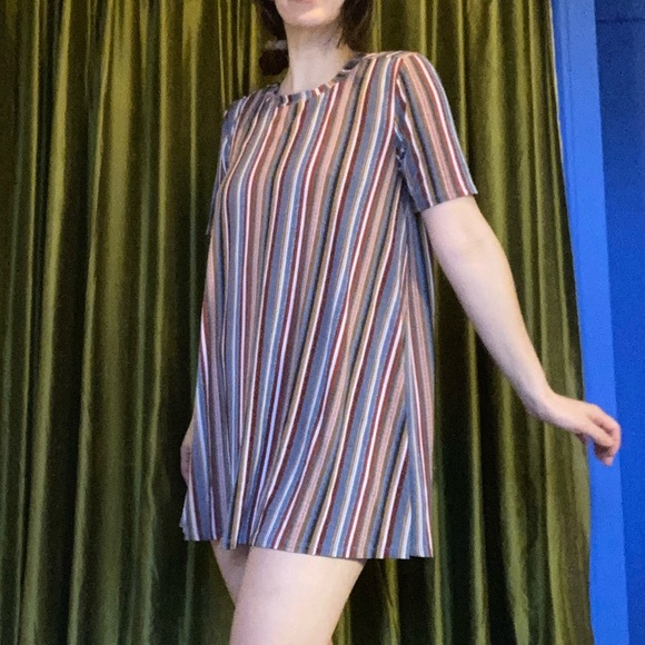 BCBGeneration striped babydoll t-shirt dress - Picture 7 of 8